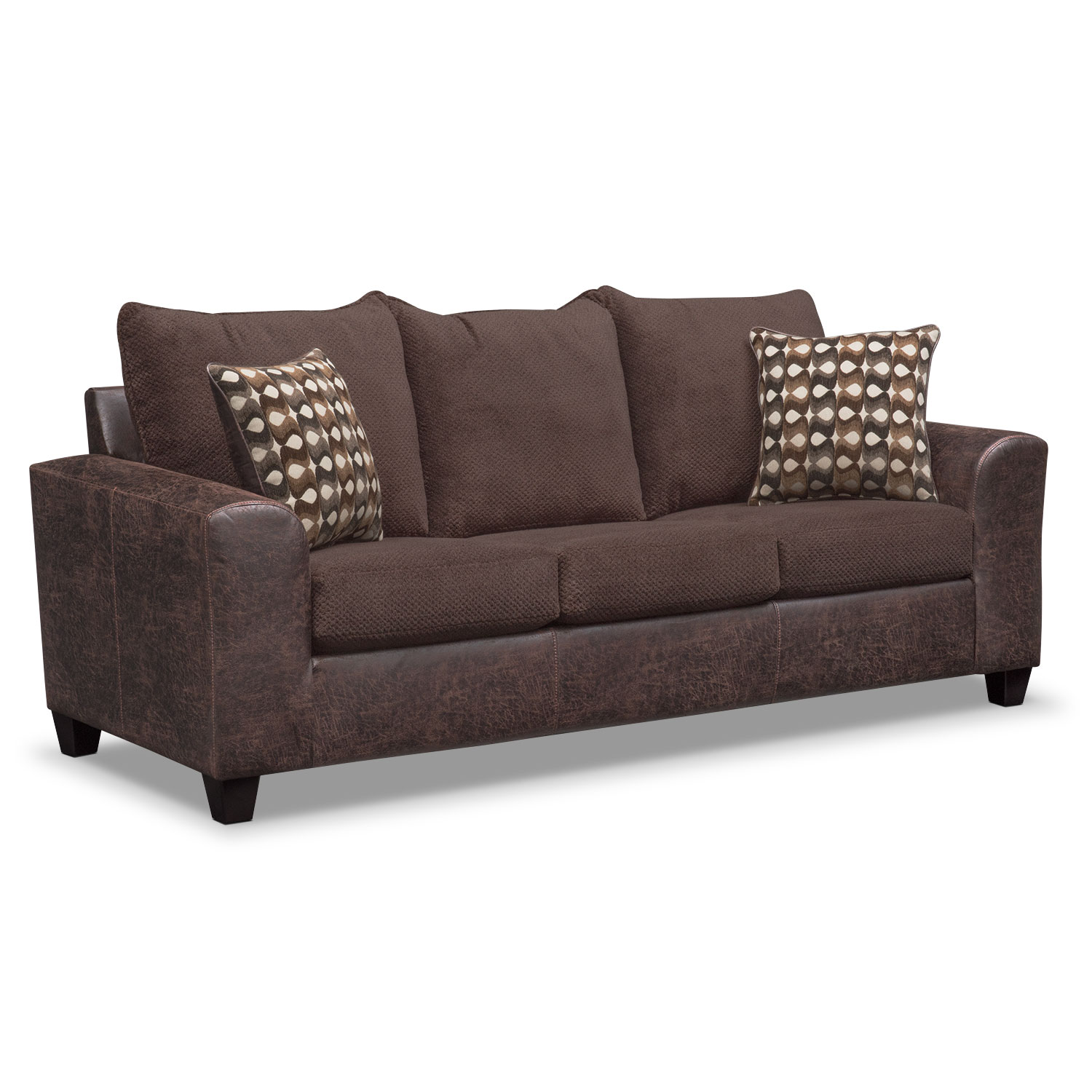 Brando Queen Memory Foam Sleeper Sofa and Loveseat Set Chocolate Value City Furniture Brando Queen Memory Foam Sleeper Sofa and Loveseat Set Chocolate Value City Furniture